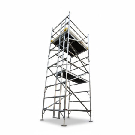 Mobile Aluminium Access Tower. 850mm Wide (Single width).